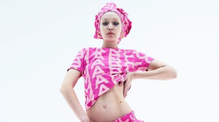 Gigi Hadid Marc Jacobs Campaign Monogram Spring 2022 Pink Fashions