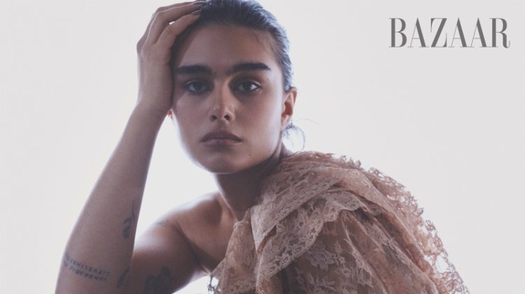 Jill Kortleve Strips Down for Harper’s Bazaar US