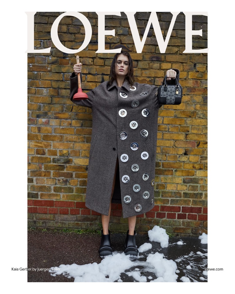 Kaia Gerber Loewe Pre-Fall 2022 Campaign