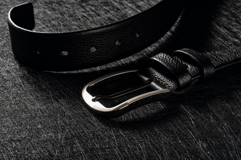 Mens Leather Belt Black