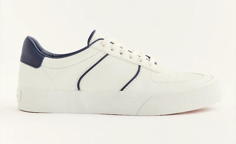 Reformation Harlow Sneaker in White / Midnight $128