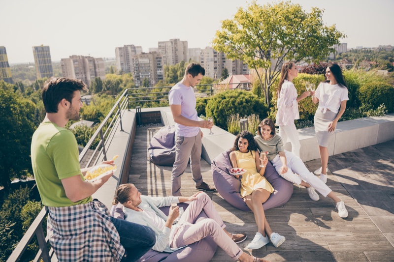 Rooftop Party Friends Summer