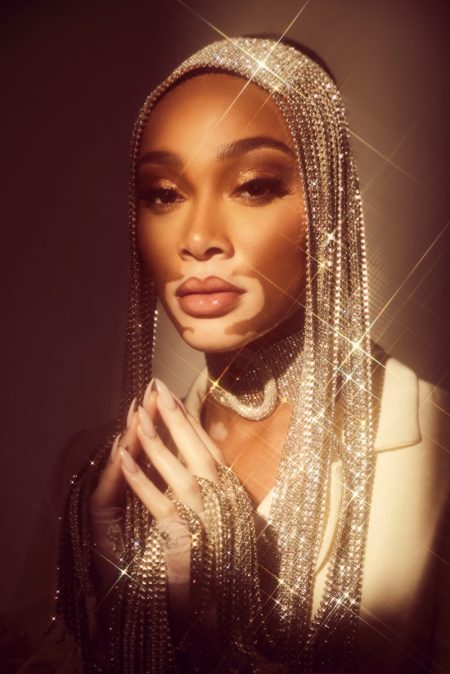 Winnie Harlow Turns Up the Shine Factor for tmrw magazine Winnie Harlow Turns Up the Shine Factor for tmrw magazine