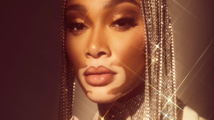 Winnie Harlow Turns Up the Shine Factor for tmrw magazine