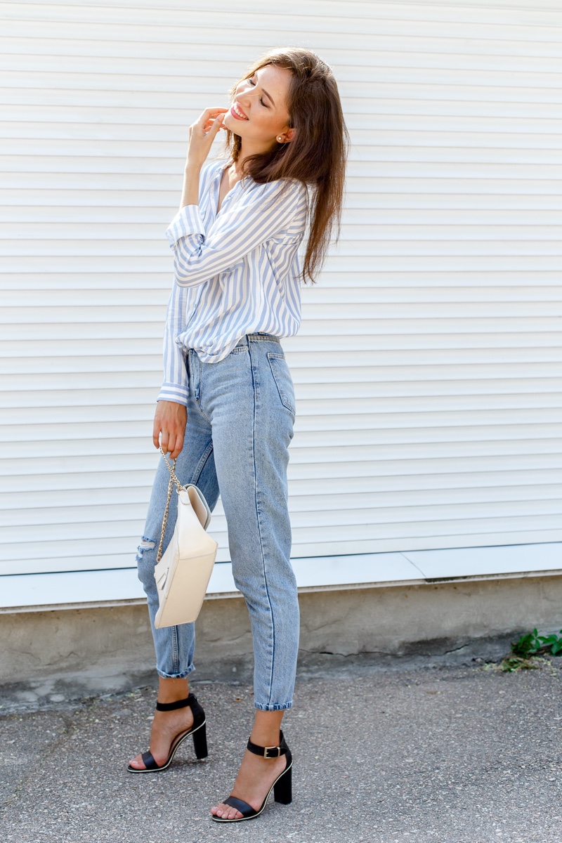 Woman Jeans Shirt Classic Look