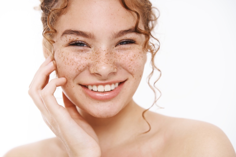 Woman Smiling Natural Skincare