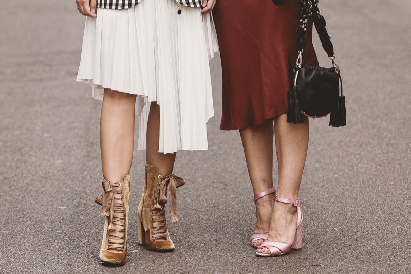 Women Skirts Heels Street Style