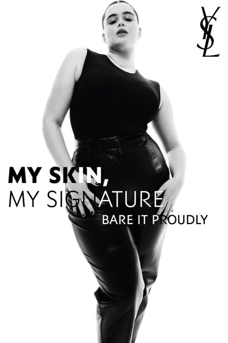 Barbie Ferreira & Indya Moore Strike a Pose for YSL Beauty Barbie Ferreira Leather Pants YSL Beauty