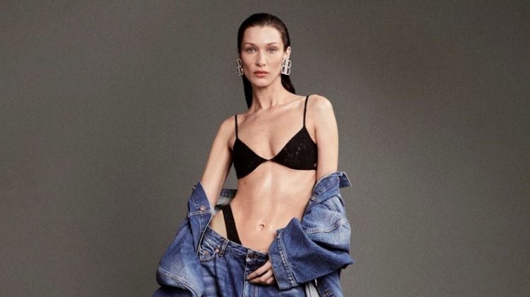 Bella Hadid Strips Down for Balenciaga Fall 2022 Campaign