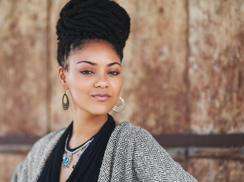 Black Woman Natural Beauty Jewelry