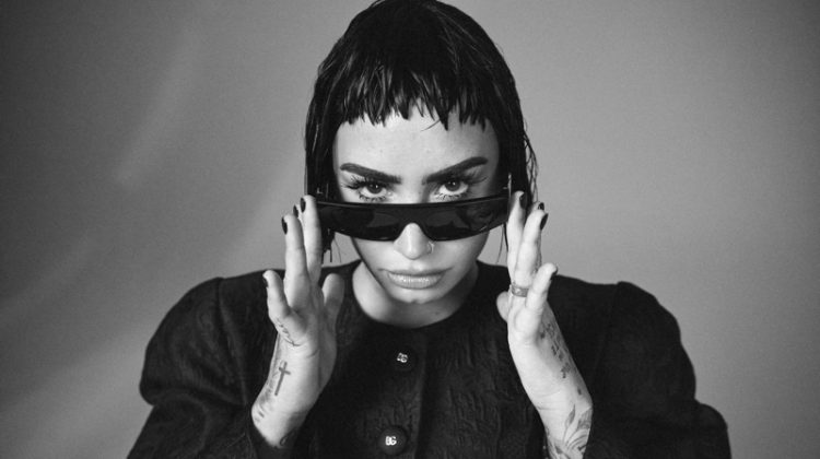 Demi Lovato Wows in Black & White for L’Officiel Italia