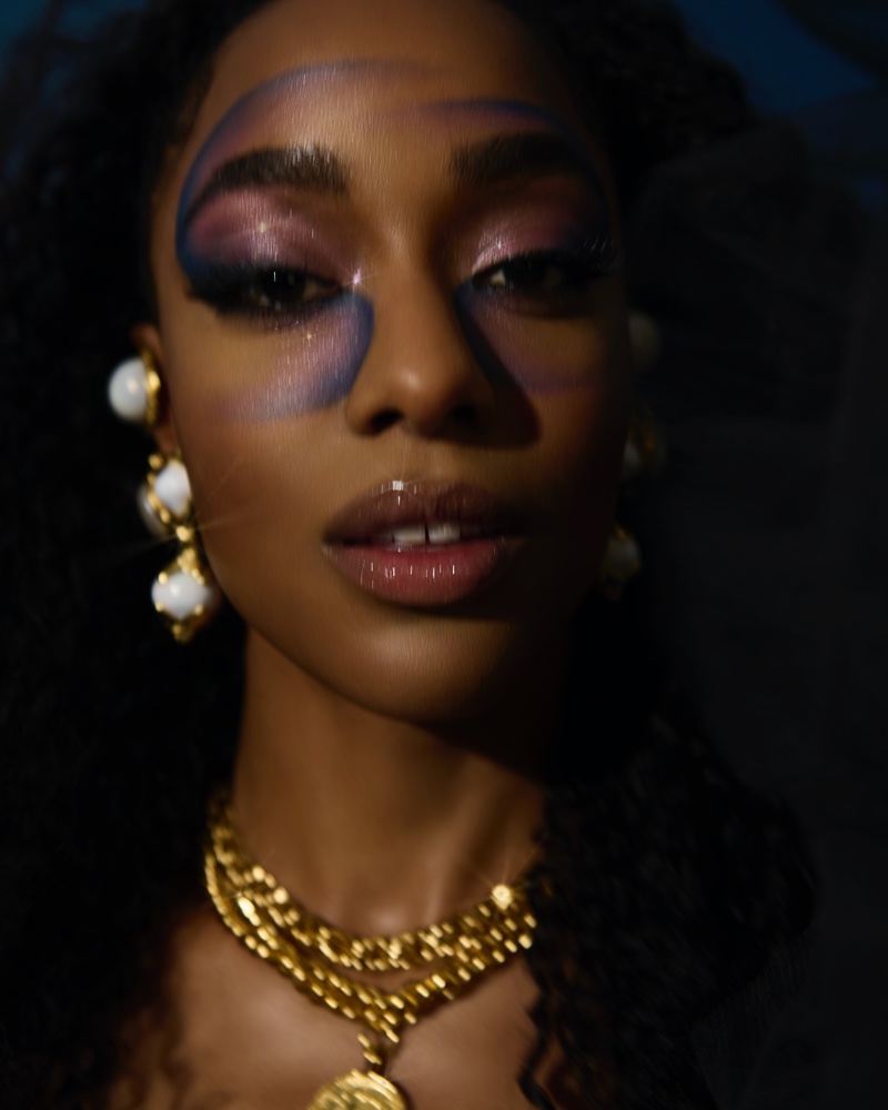 Ella Kweku Glitters for the Pages of Vogue Arabia