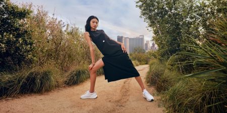HoYeon Jung Gets Comfortable in adidas Sportswear's Fall Styles HoYeon Jung adidas Sportswear Knit Dress