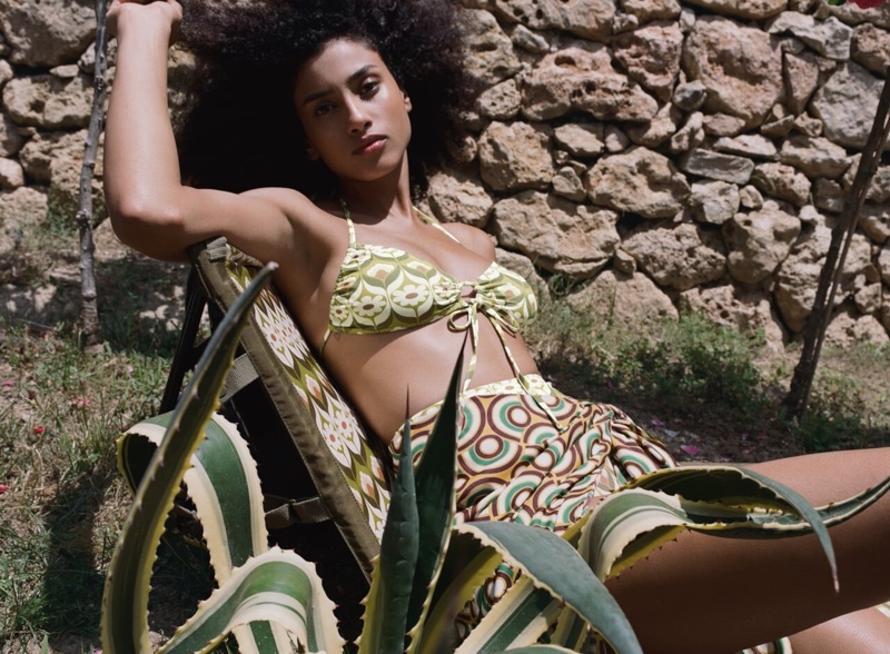 Imaan Hammam Zara Swim Photoshoot