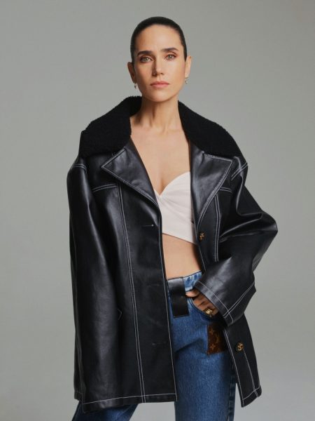 Jennifer Connelly Shows Off Pre-Fall Fashion for InStyle Germany Top Gun Maverick Jennifer Connelly Leather Jacket
