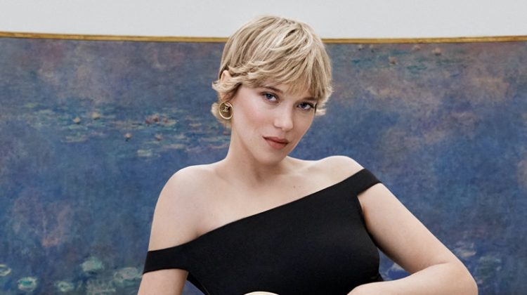 Lea Seydoux Poses with Works of Art for Louis Vuitton Capucines Ad