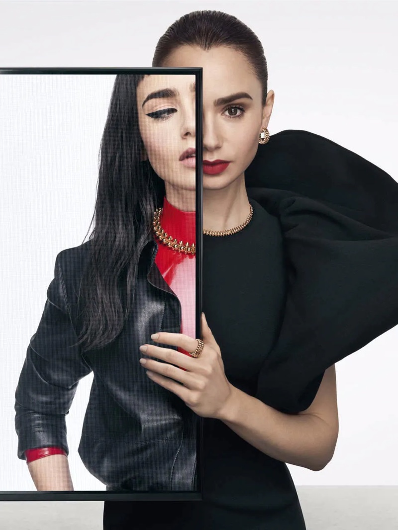 Lily Collins Clash de Cartier Campaign 2022 Photos