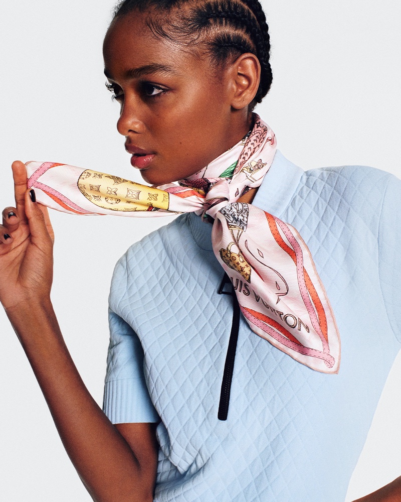 Louis Vuitton Silk Scarf Designed By S. Chia