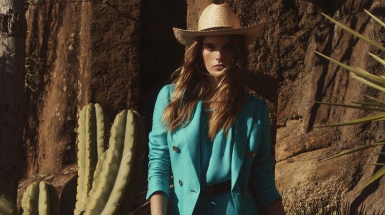 Madison Headrick Goes West in Luisa Spagnoli Summer 2022 Campaign