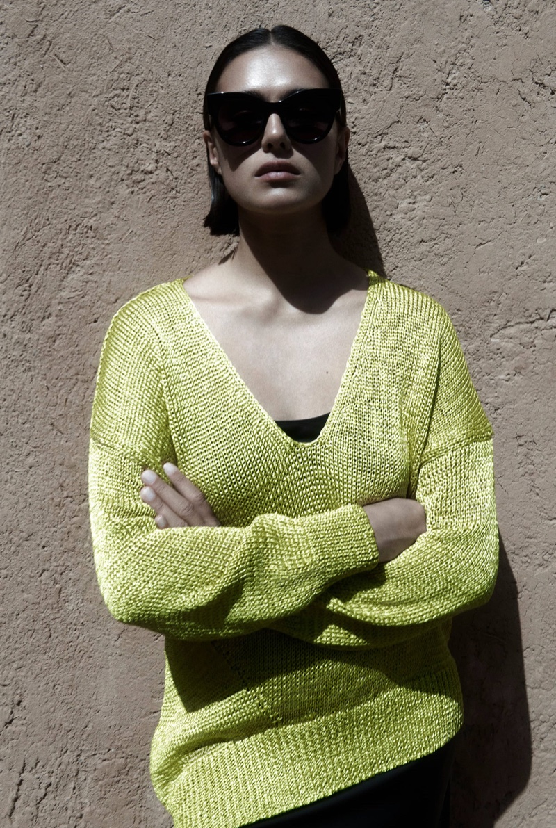 Massimo Dutti Sweater Asymmetric Hem