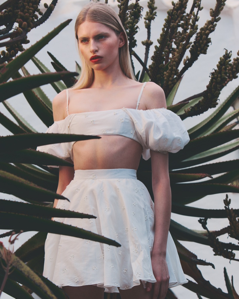 Olga Holinka Models Warm Weather Fashion for InStyle Spain