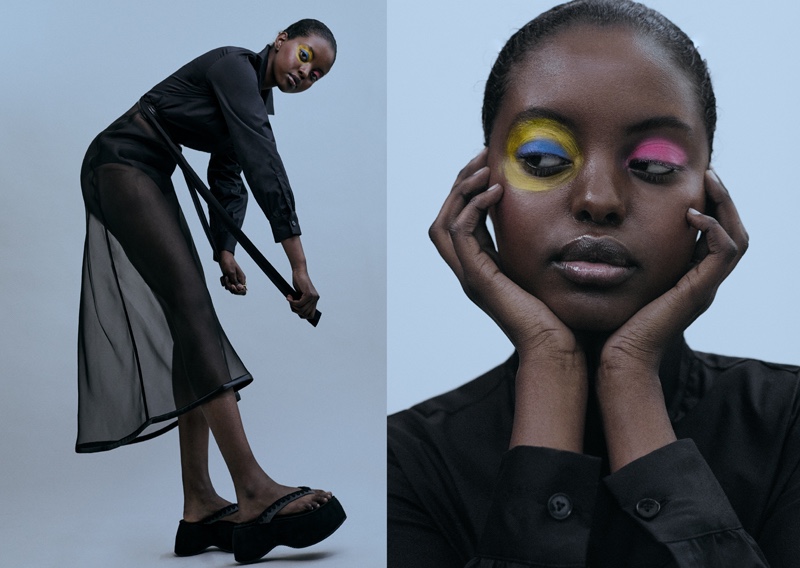 Shirt van Laack, Skirt Materiel, Shoes Mou, and Ring Chaingang. Photo: Ramona Reuter