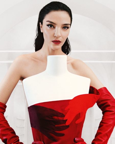 Valentino Debuts New Lipstick Shades With 'Born in Rosso' Valentino Born Rosso Lipstick 2022 Campaign