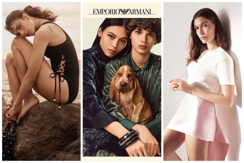 Week in Review: Margaret Qualley for Chanel Coco Beach, Emporio Armani fall-winter 2022 campaign, and Hailey Bieber for Tiffany & Co.