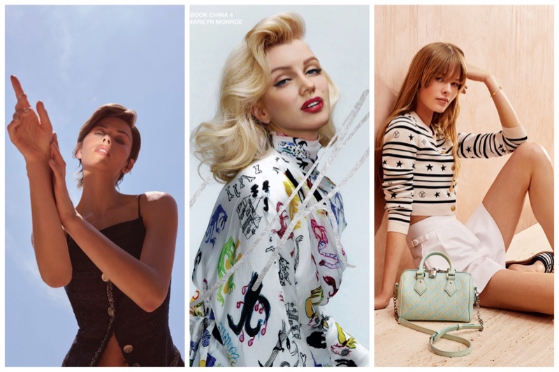 Week in Review: Georgia Fowler for Harper's Bazaar Greece, Marilyn Monroe covers CR Fashion Book China, and Louis Vuitton Summer Stardust collection.