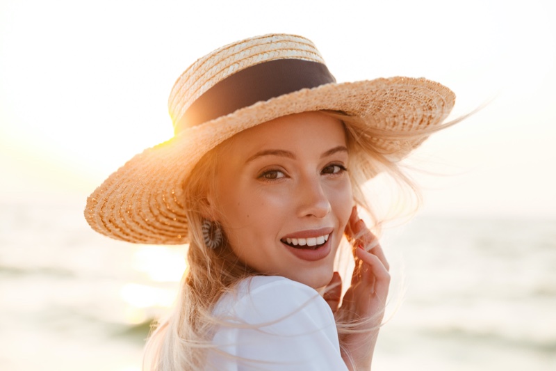 Woman Sun Beauty Straw Hat Summer