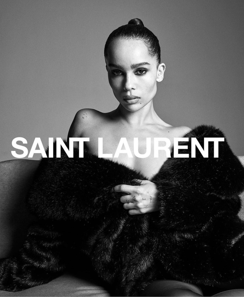 Zoe Kravitz Saint Laurent Fall 2022 Campaign