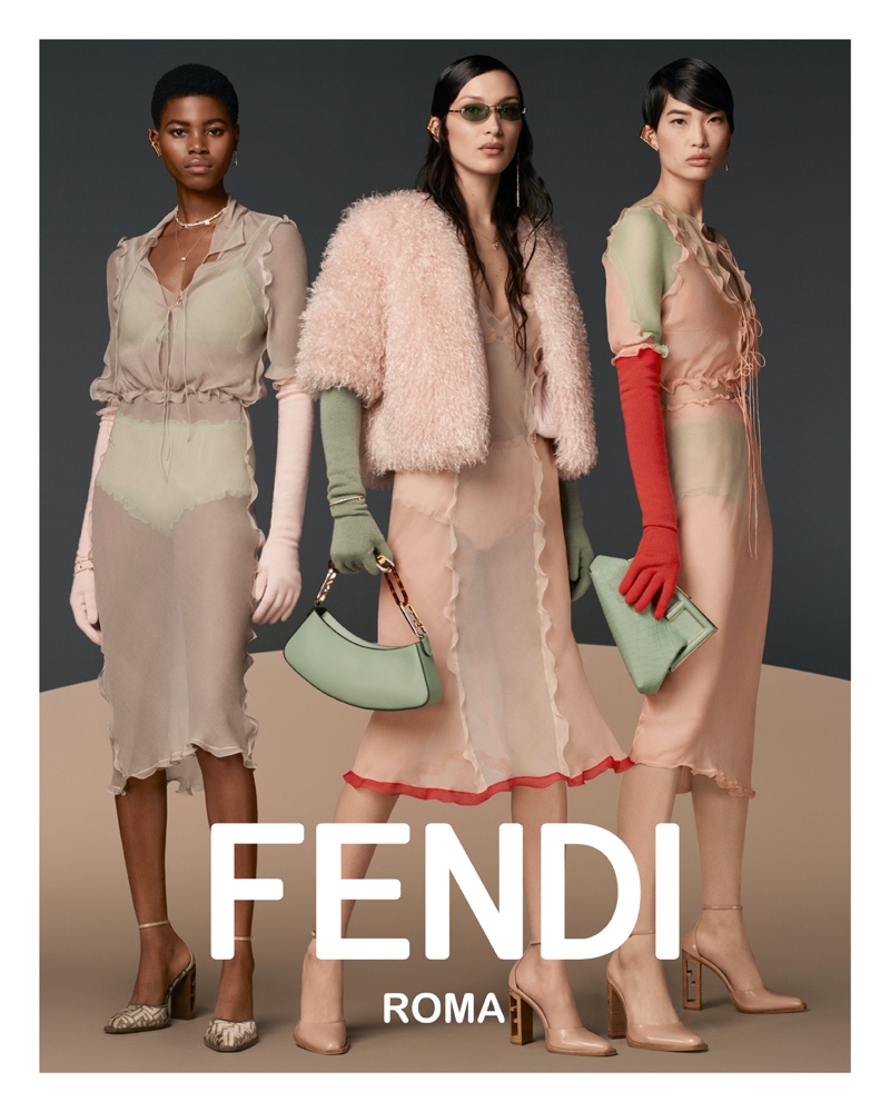 Fendi Fall 2022 Campaign Bella Hadid