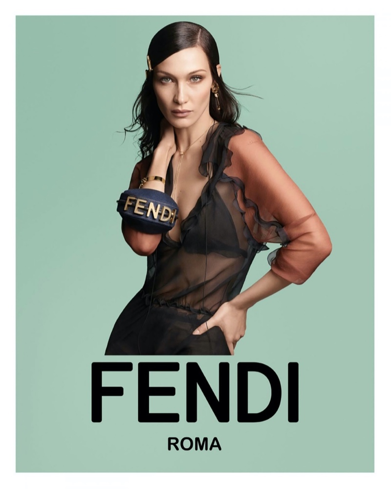 Bella Hadid Brings Back Fendi's Iconic Spy Bag