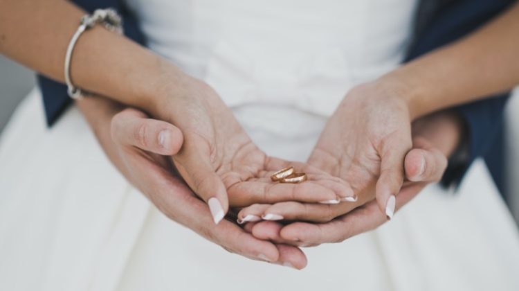 Couple Wedding Rings Hands