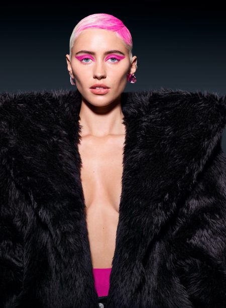 Iris Law, Charli XCX, Rina Sawayama Rock Pink for V Magazine Fall Preview Covers Iris Law Pink Hair