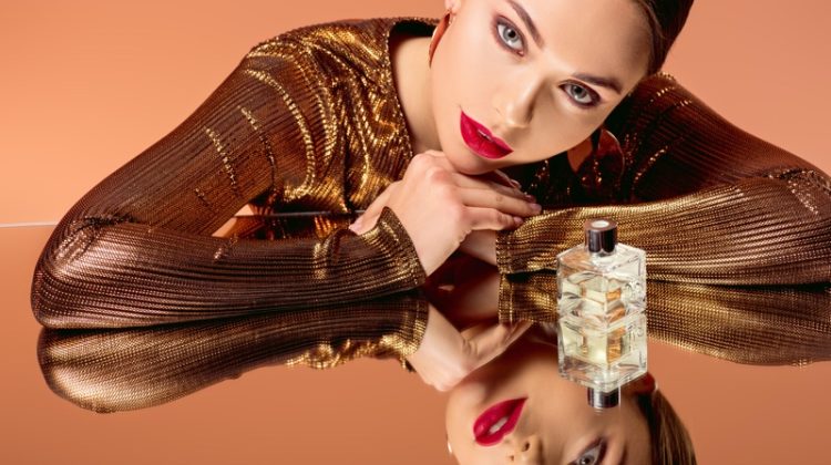 Model Reflective Perfume Table Beauty Gold
