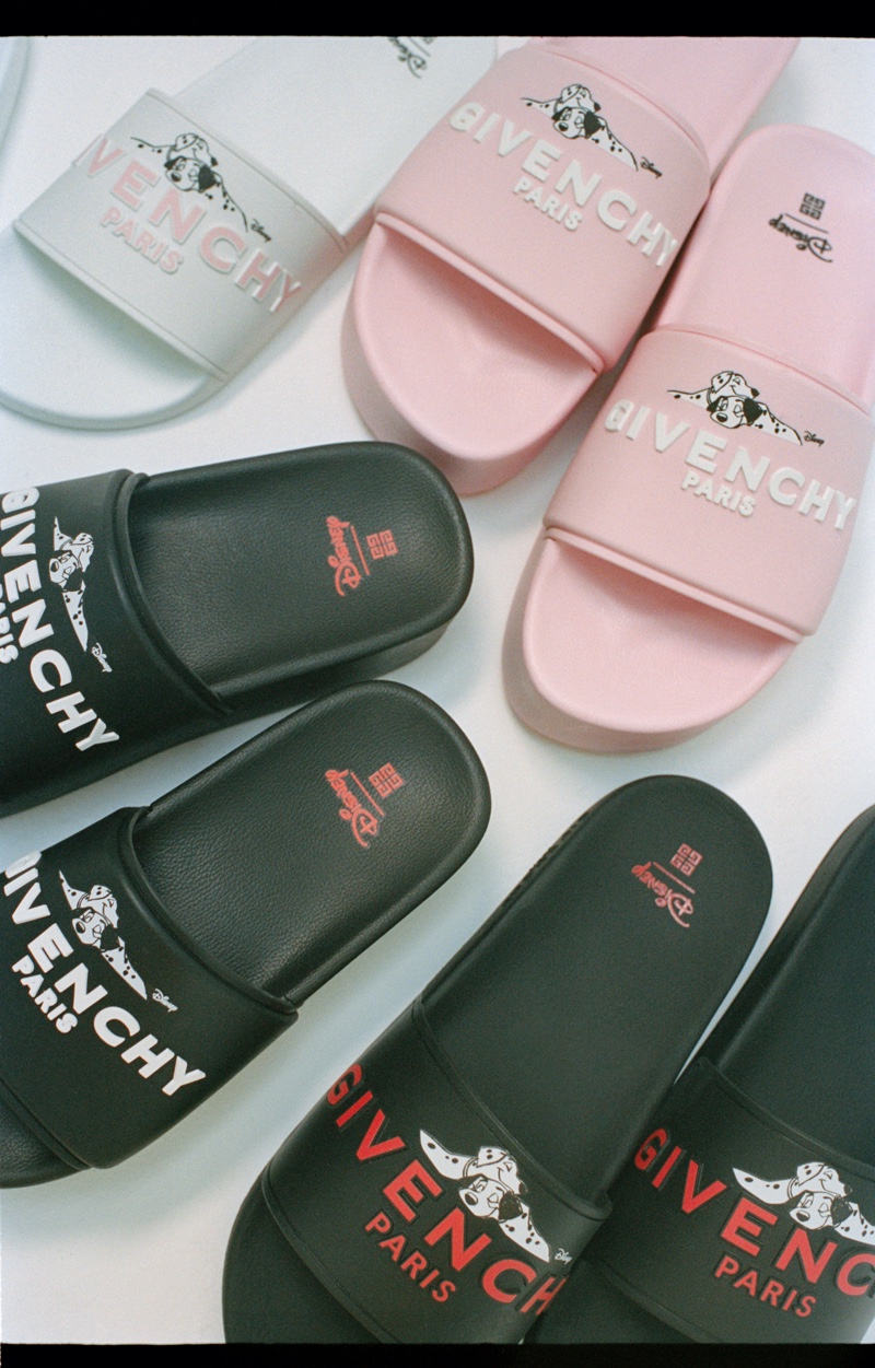 Disney x Givenchy '101 Dalmatians' Platform Slide Sandal $450 & Slide Sandal $350