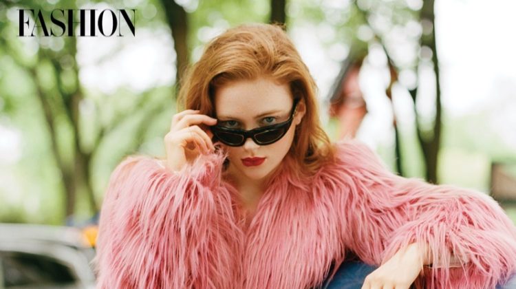 Sadie Sink Rocks Pink Looks for FASHION Magazine