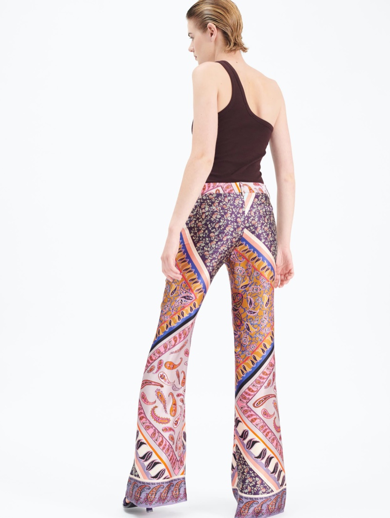 Satin Patchwork Flares