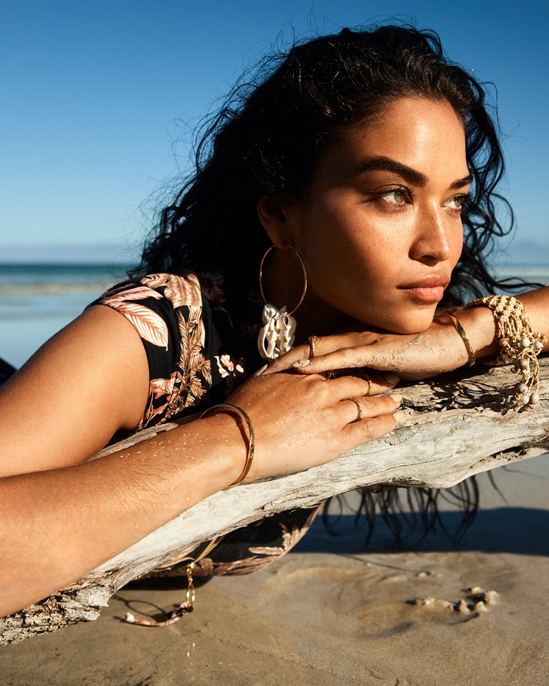 Shanina Shaik Is a Vision in Seafolly's 'Chase the Sun' Swim Campaign