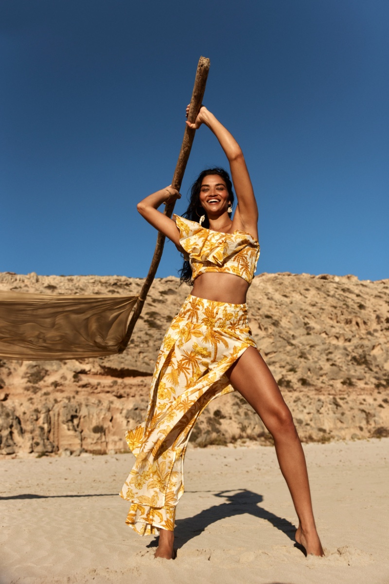 Shanina Shaik Is a Vision in Seafolly's 'Chase the Sun' Swim Campaign