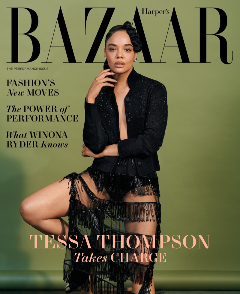 Tessa Thompson Harper's Bazaar US August 2022 Cover