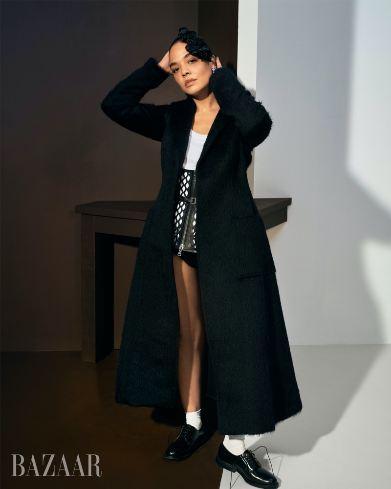 Tessa Thompson Dior Coat Corset