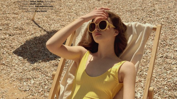 Vira Boshkova Embraces Summer Trends for Harper’s Bazaar Greece