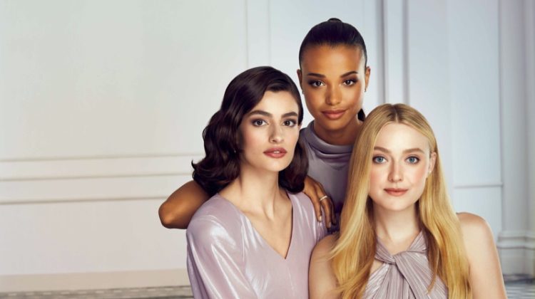 Diana Silvers Ella Ballinska Dakota Fanning Cle Peau Beaute Campaign 2022