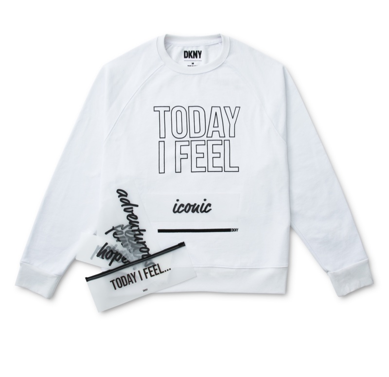 DKNY Today I Feel customizable sweatshirt