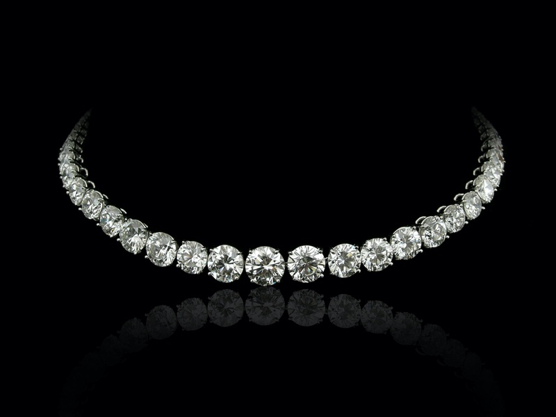 Diamond Necklace Isolated