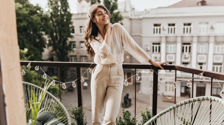 Fashion White Blouse Pants Outfit