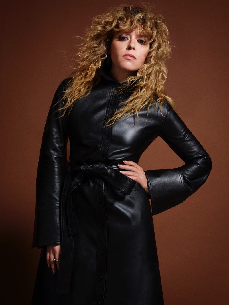 Natasha Lyonne Leather Jacket COS