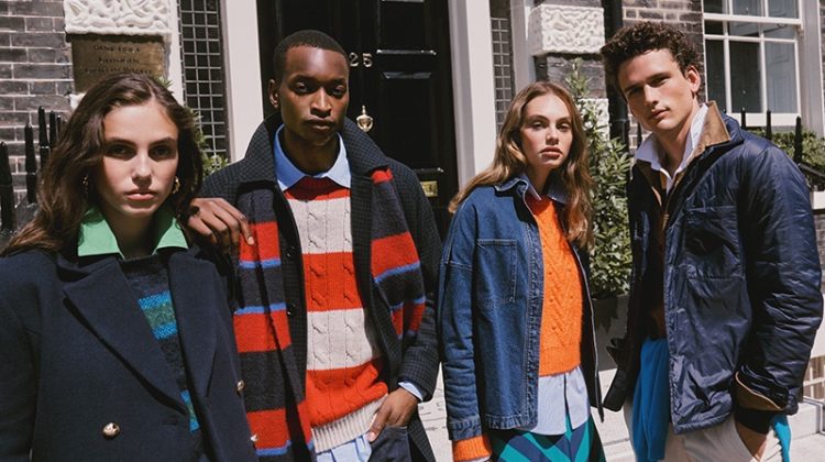 Savannah & Florence Pose in London for Piombo Fall 2022 Campaign
